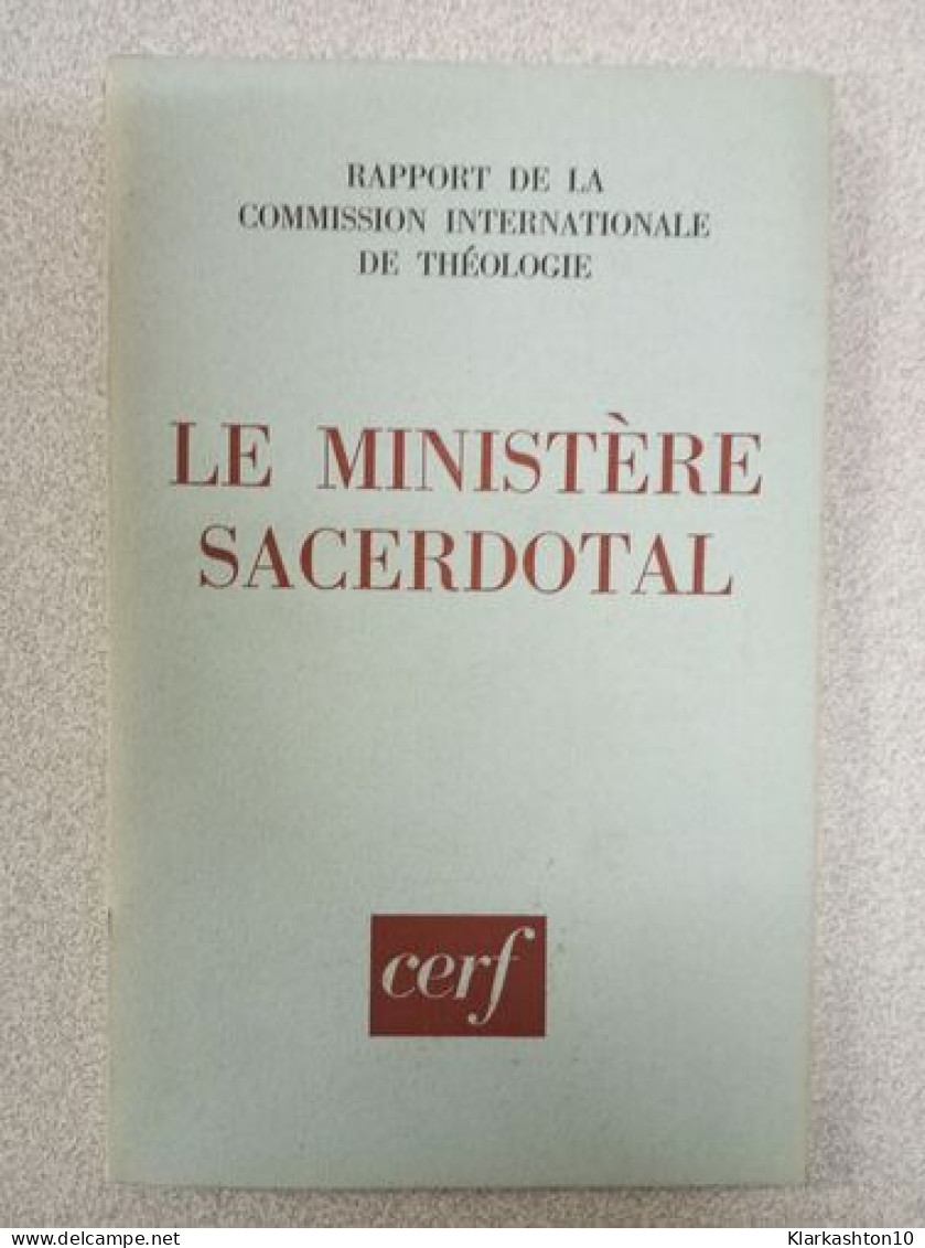 Le Ministère Sacerdotal - Other & Unclassified