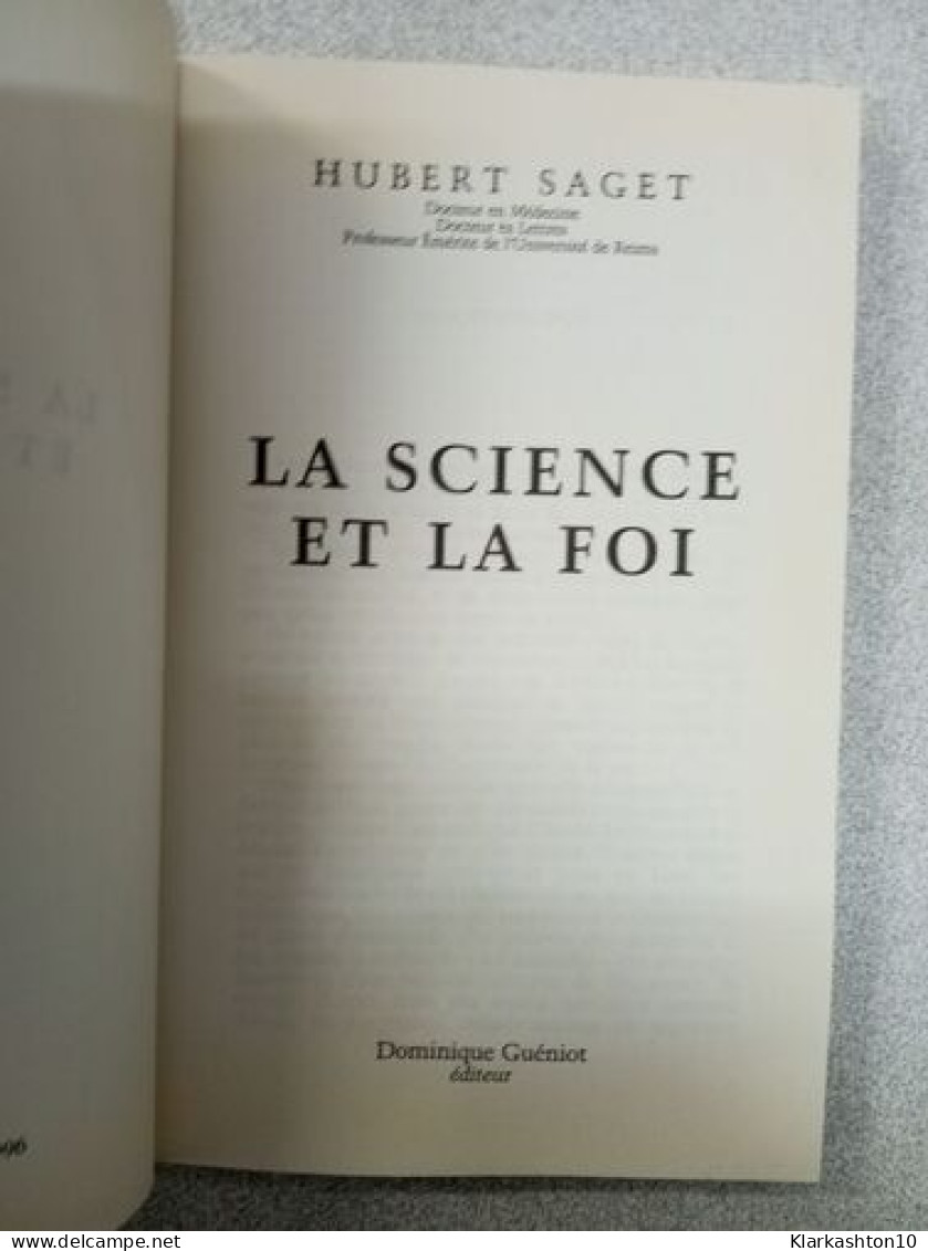 La Science Et La Foi - Other & Unclassified