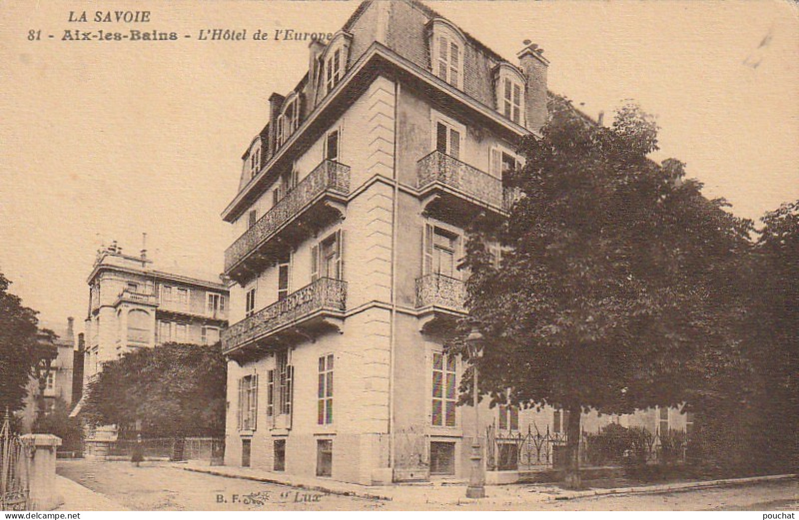ZY 107-(73) AIX LES BAINS - L' HOTEL DE L' EUROPE - 2 SCANS - Aix Les Bains