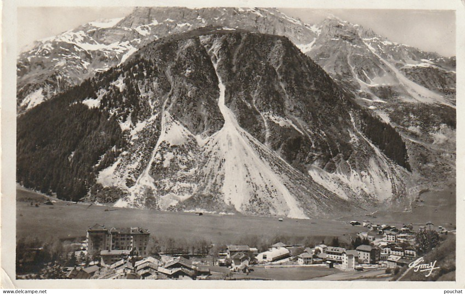 ZY 108-(73) PRALOGNAN LA VANOISE - VUE GENERALE - ROC DE PLASSAS ET AIGUILLE DE MAI - 2 SCANS - Pralognan-la-Vanoise