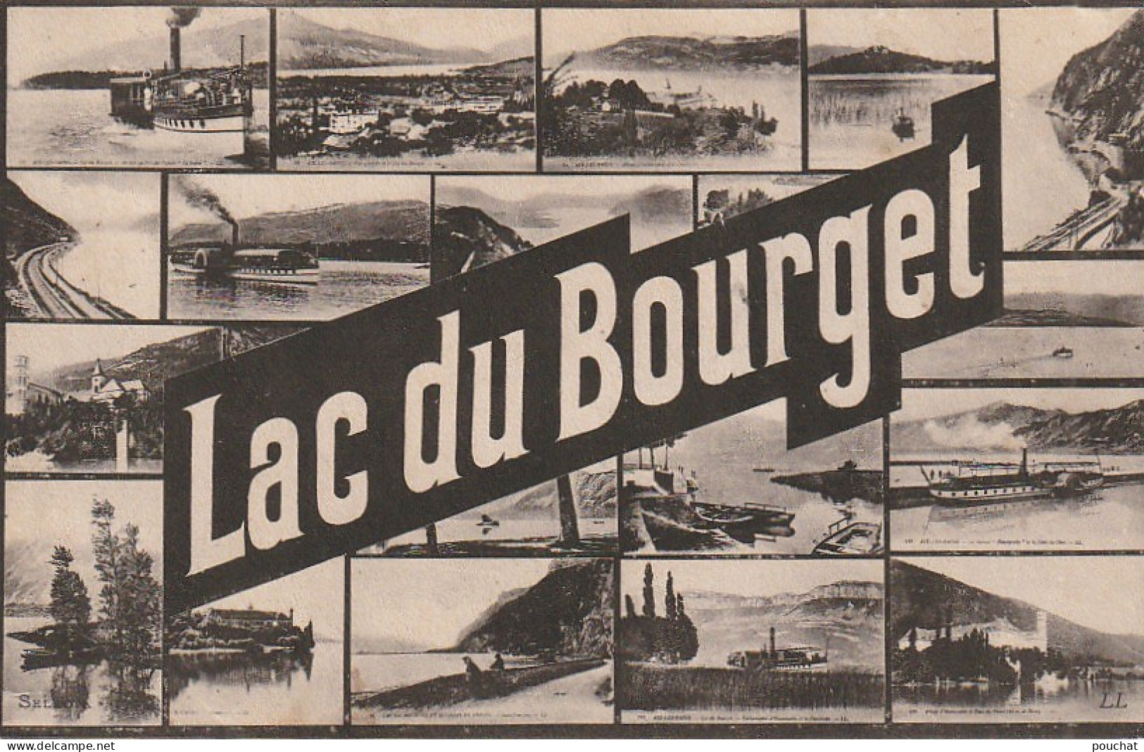 ZY 108-(73) LAC DU BOURGET - CARTE MULTIVUES - 2 SCANS - Le Bourget Du Lac