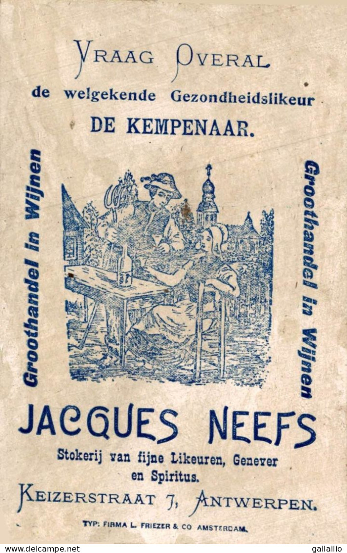 CHROMO JACQUES NEEFS ANVERS DROMADAIRE - Sonstige & Ohne Zuordnung