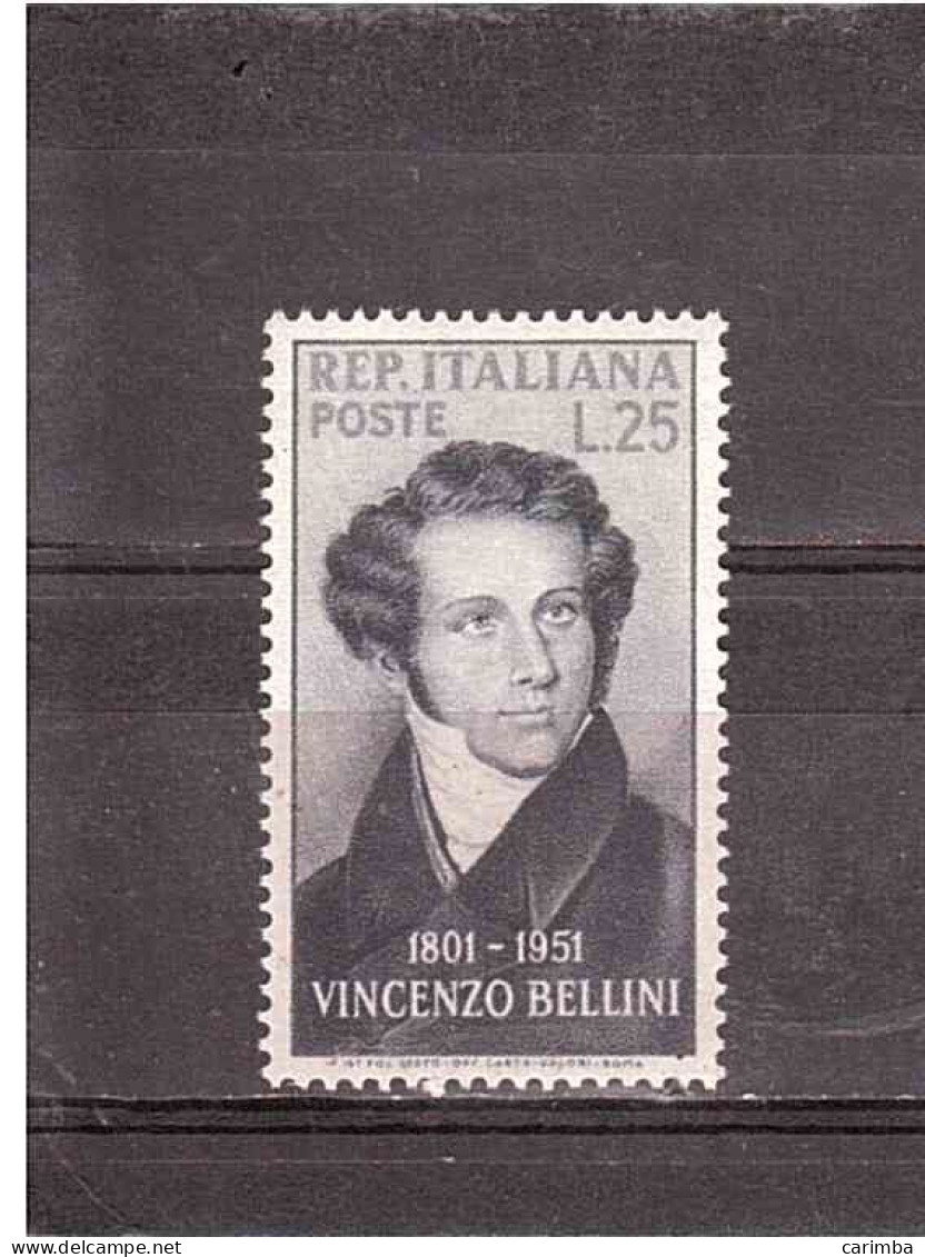 1952 VINCENZO BELLINI - 1946-60: Nieuw/plakker