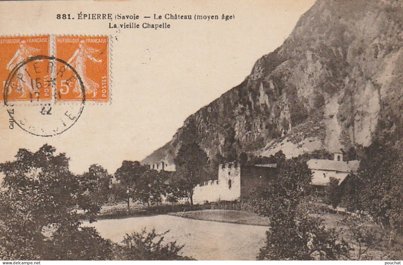 ZY 108-(73) EPIERRE - LE CHATEAU - LA VIEILLE CHAPELLE - 2 SCANS - Andere & Zonder Classificatie