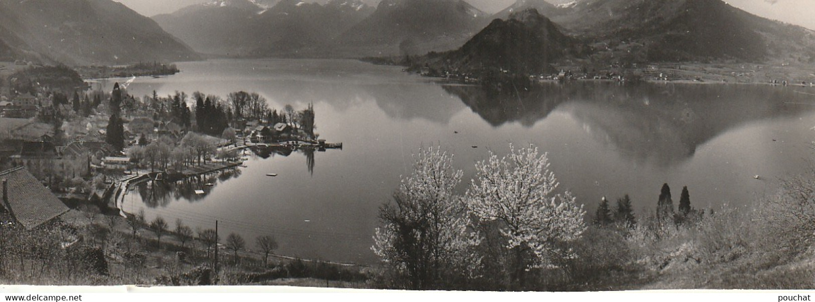 ZY 109-(74) LAC D' ANNECY - LE PETIT LAC AU PRINTEMPS - CARTE PANORAMIQUE - PHOT. ROSSAT MIGNOD - Annecy