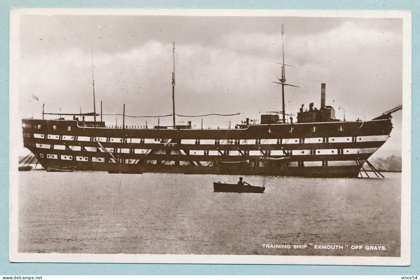 Training Ship "EXMOUTH" Off Grays - Warships