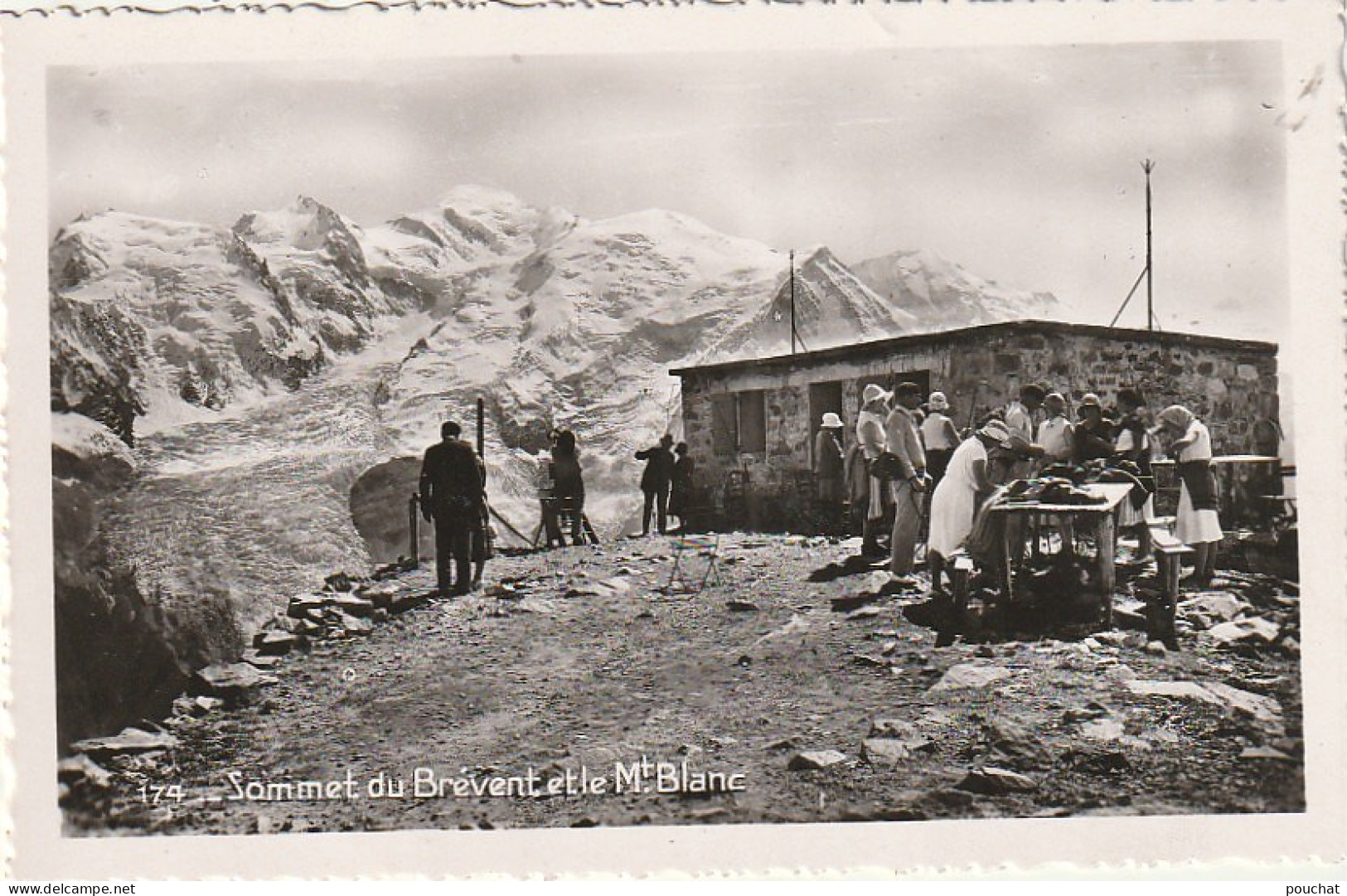 ZY 110-(74) SOMMET DU BREVENT ET LE MT BLANC - ANIMATION  - 2 SCANS - Otros & Sin Clasificación