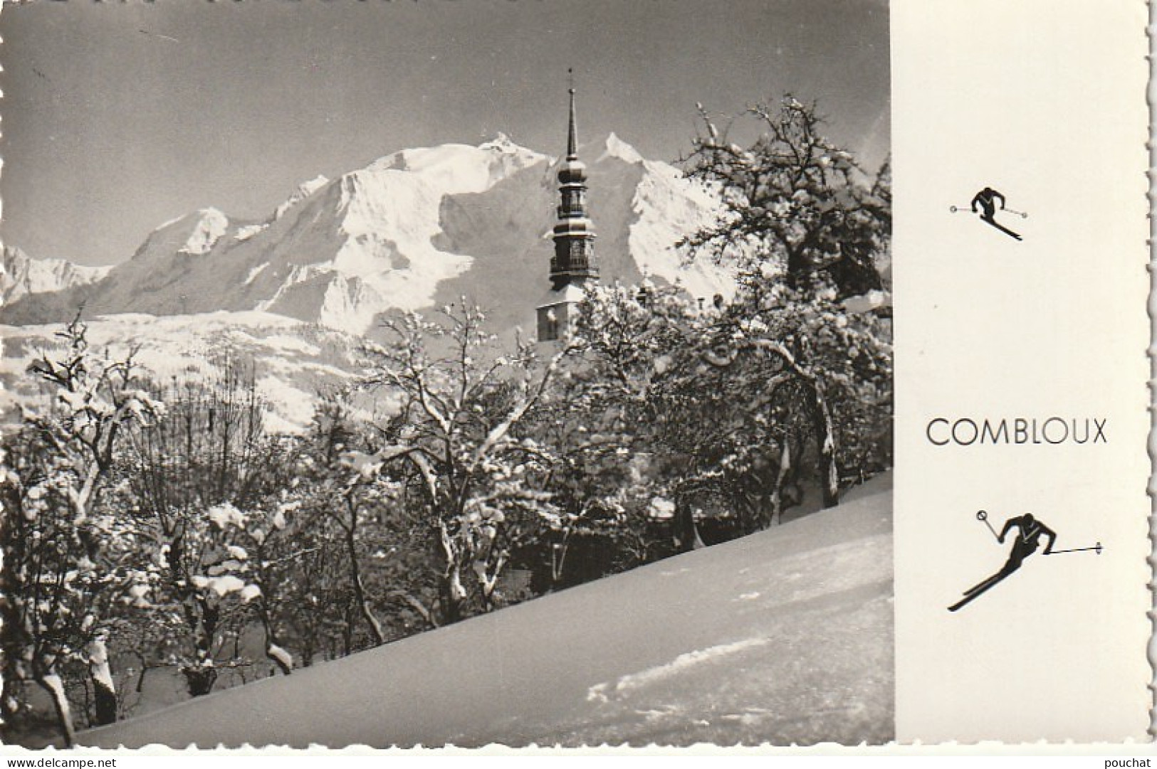 ZY 110-(74) COMBLOUX - LE CLOCHER ET LE MONT BLANC - 2 SCANS - Combloux