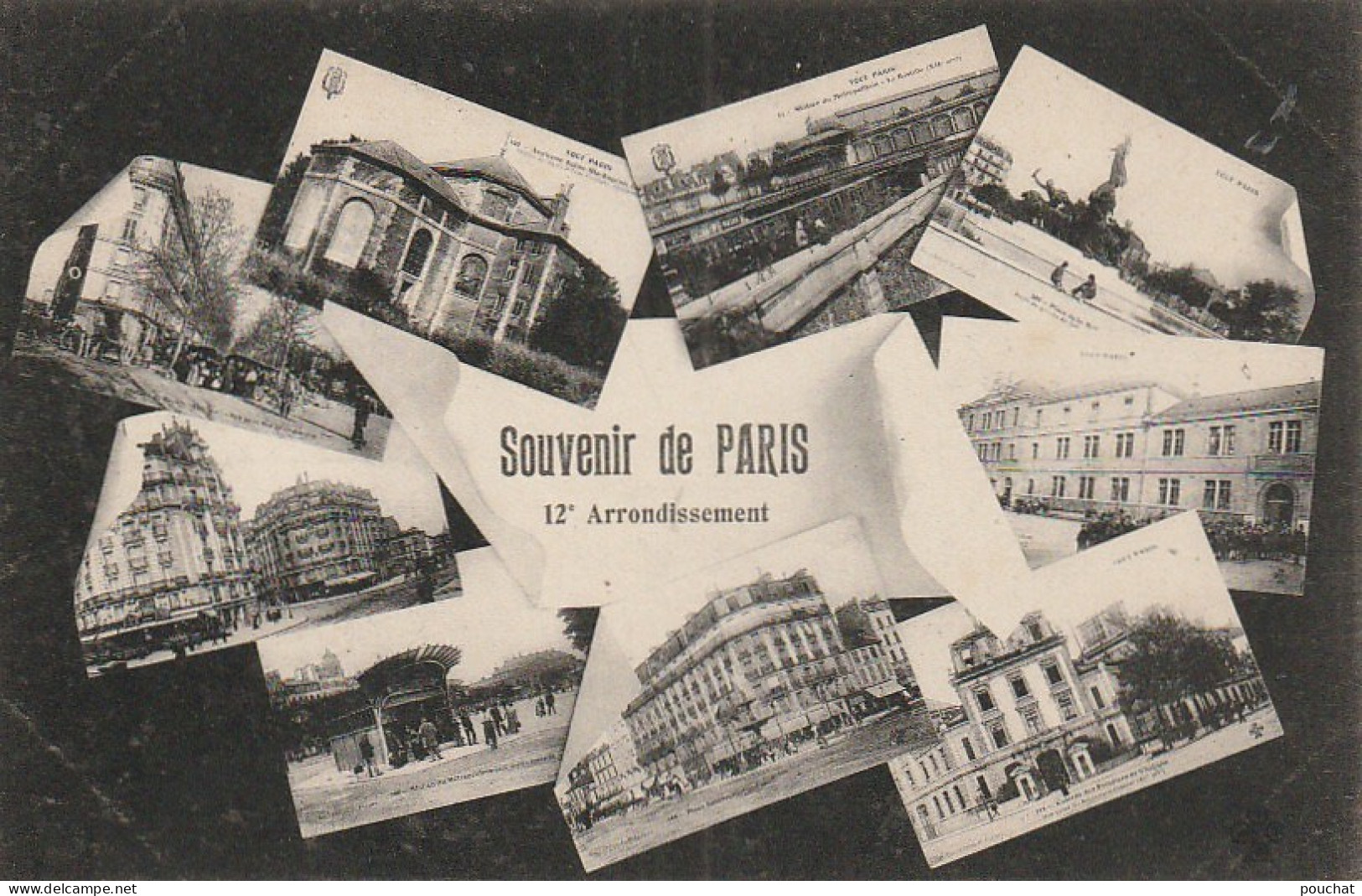ZY 112-(75) SOUVENIR DE PARIS ( 12e ARRONDISSEMENT ) - MULTIVUES  - 2 SCANS - Cartas Panorámicas