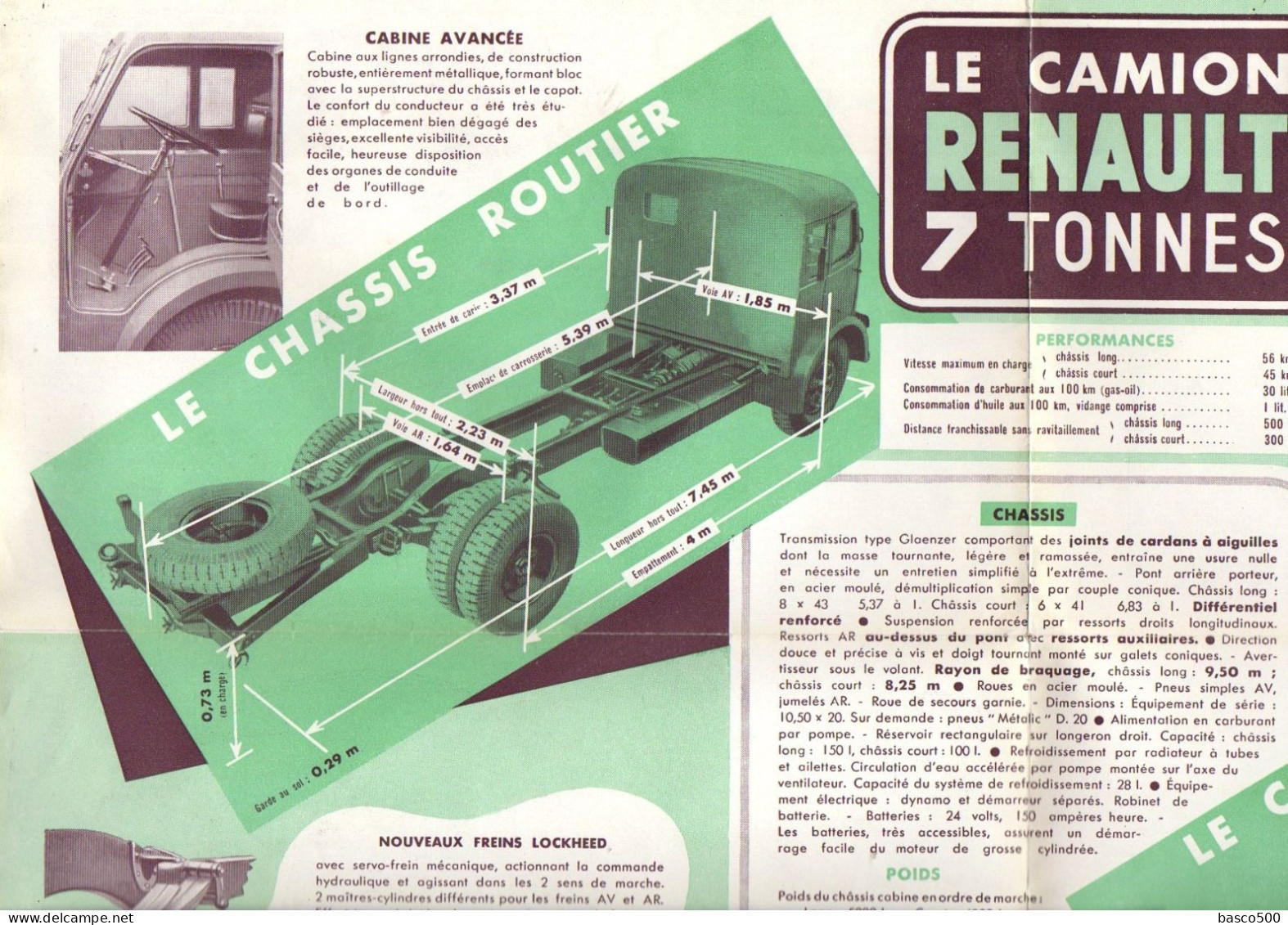 RENAULT - Grand Prospectus CAMION 7 Tonnes R. 4080 - Automovilismo