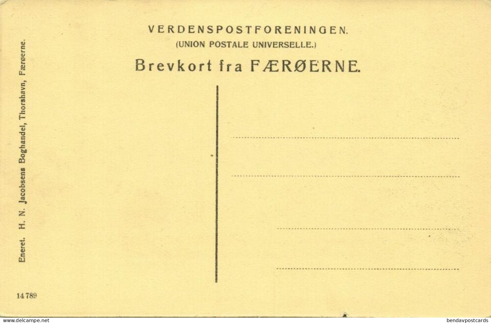 Denmark, Faroe Islands, TORSHAVN, Fisketørring, Telescope (1930s) Postcard - Färöer