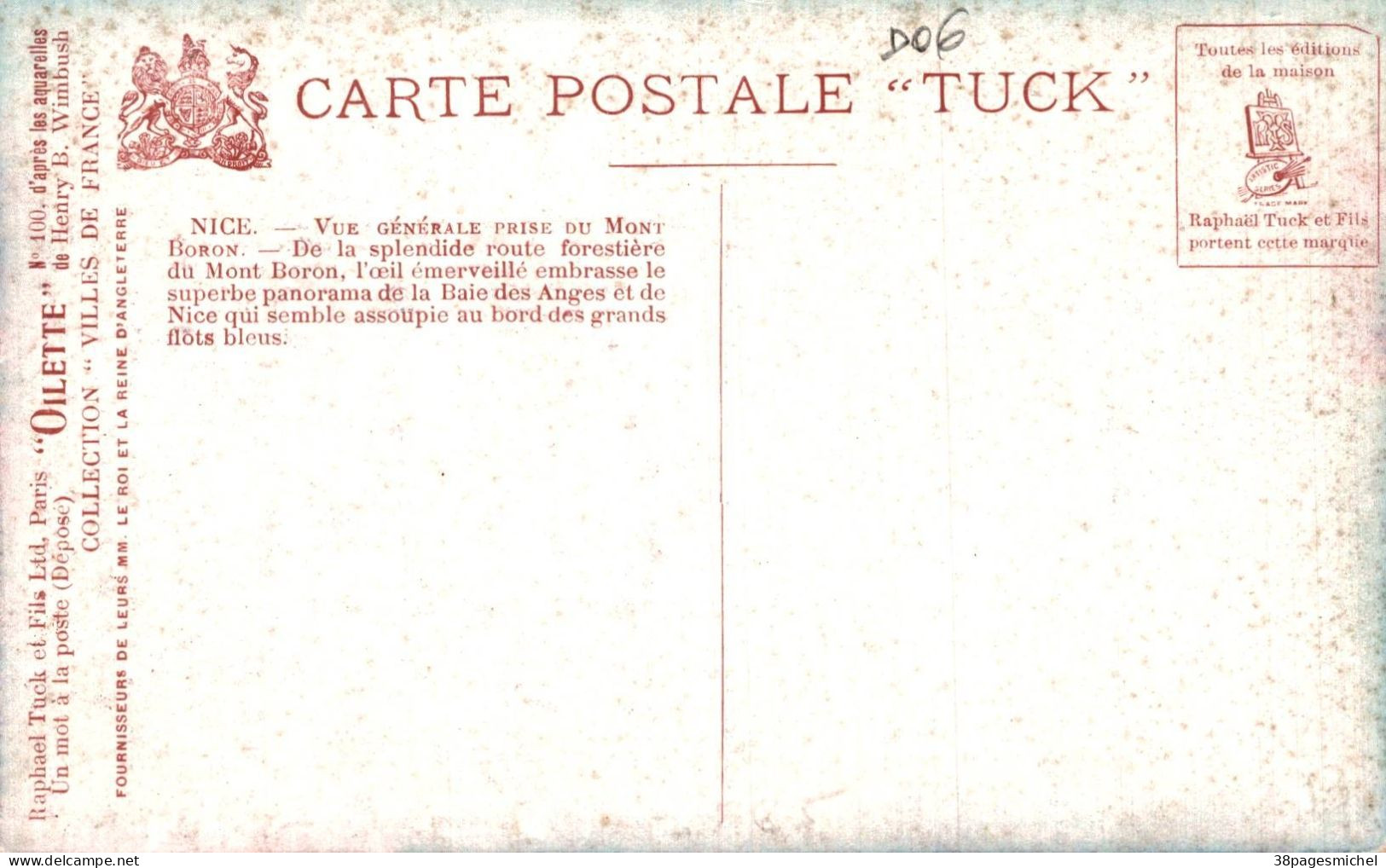 K0105 - NICE - D06 - Lot de 4 Cartes Postales