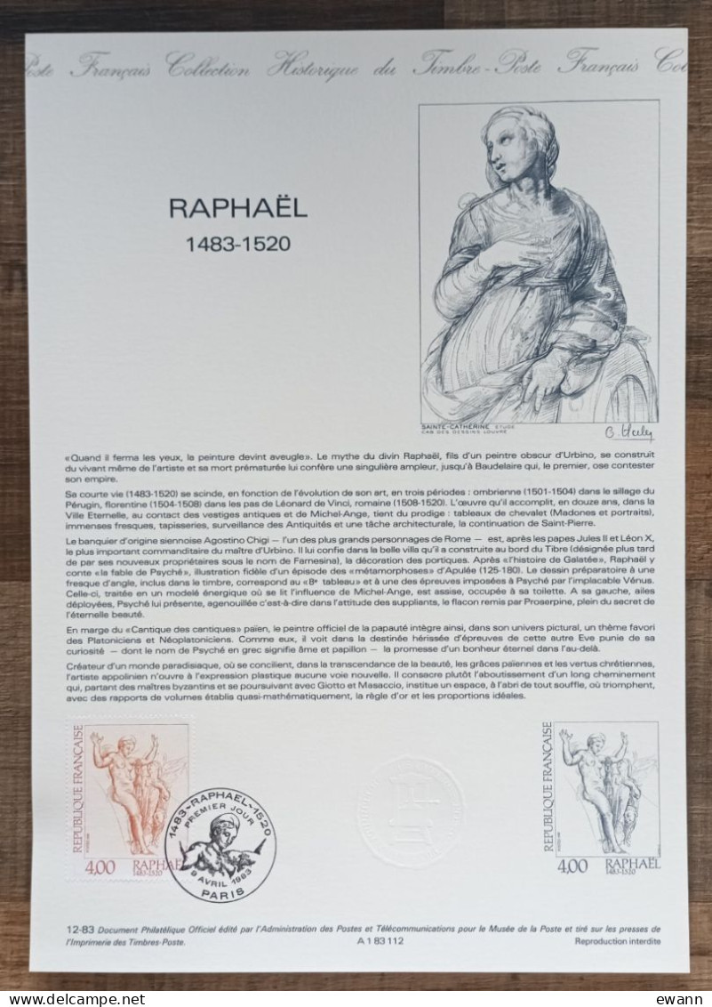 COLLECTION HISTORIQUE - YT N°2264 - RAPHAEL - 1983 - 1980-1989