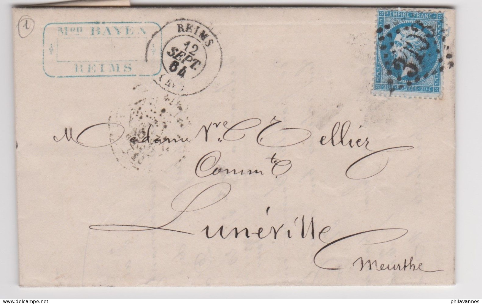 REIMS, 1864, GC 3103 Sur Napoléon N°22 ( SN24/86/1.2) - 1849-1876: Classic Period