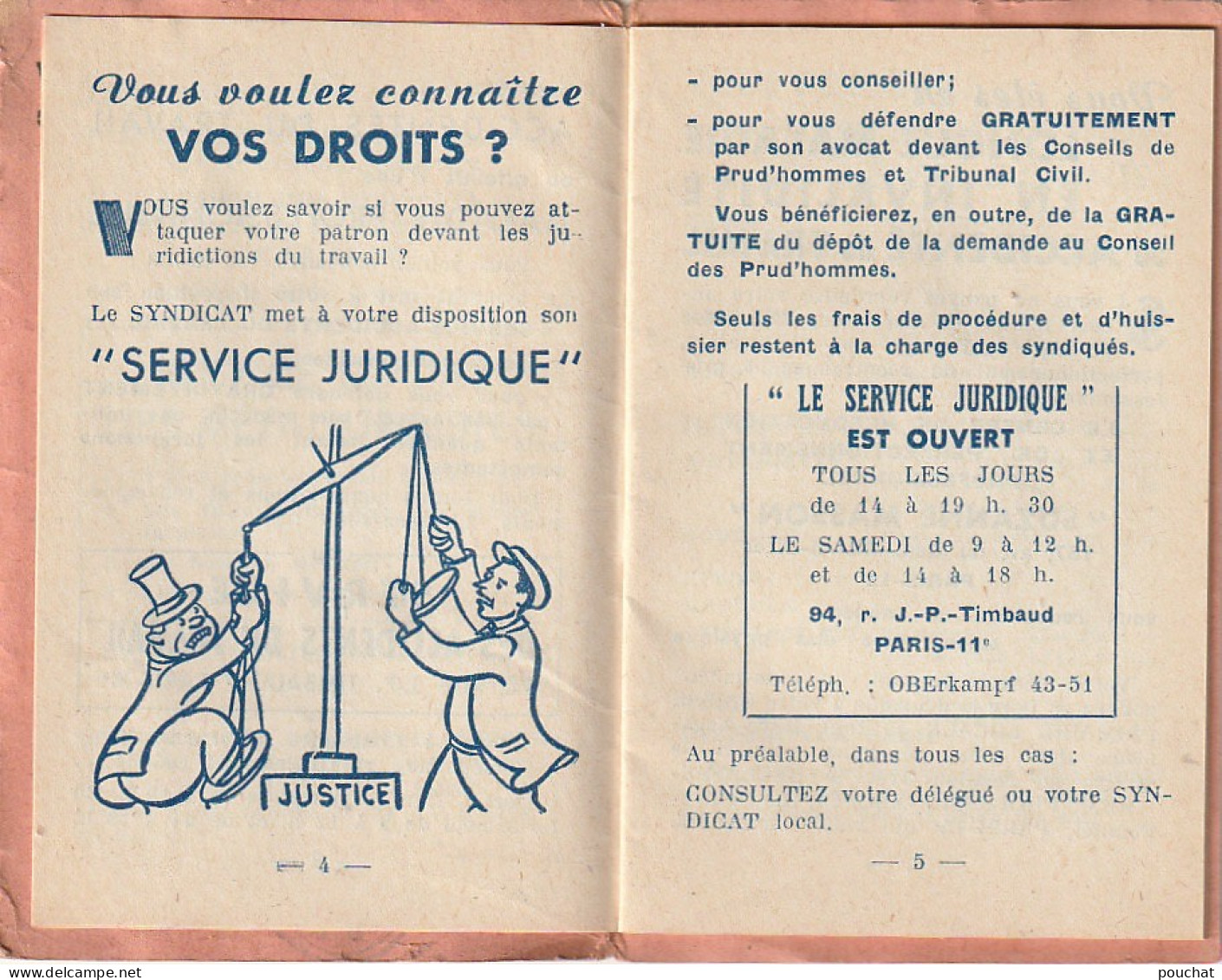 ZY 113- CARTE FEDERATION DES TRAVAILLEURS DE LA METALLURGIE C. G. T. (1956) PANTIN - CARTE 3 VOLETS , LIVRET COMPLET - Membership Cards