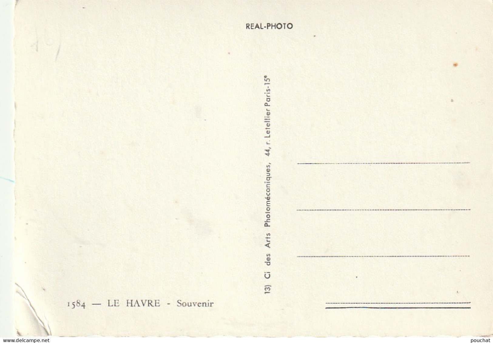 ZY 114-(76) LE HAVRE - CARTE MULTIVUES : PAQUEBOT " FRANCE " , AVENUE FOCH , TUNNEL ROUTIER ... - 2 SCANS - Unclassified