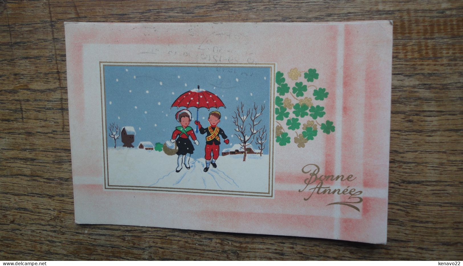 Ancienne Carte De Bonne Année "" Beaux Timbre - Neujahr