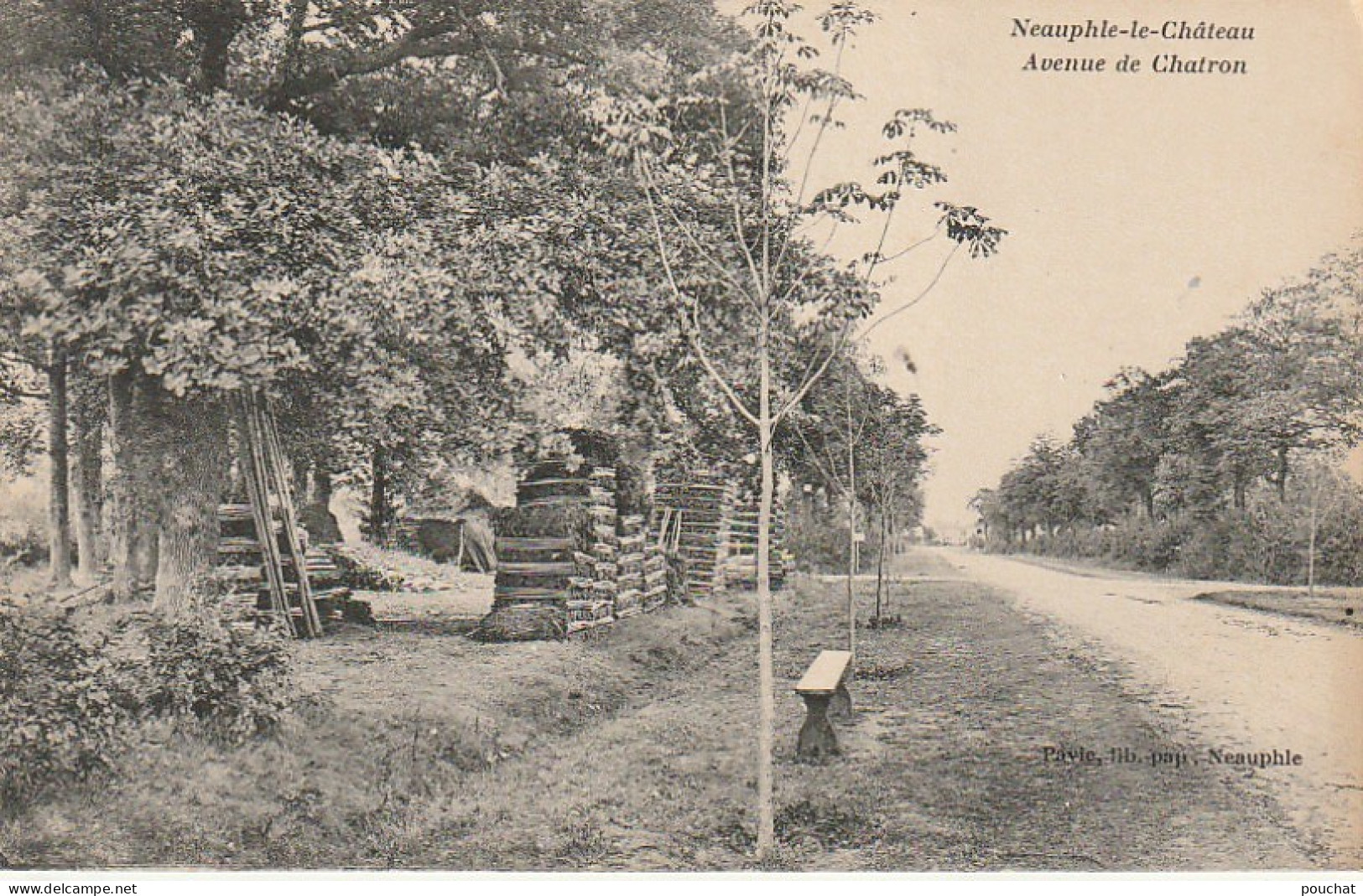 ZY 116-(78) NEAUPHLE LE CHATEAU - AVENUE DE CHATRON - 2 SCANS - Neauphle Le Chateau