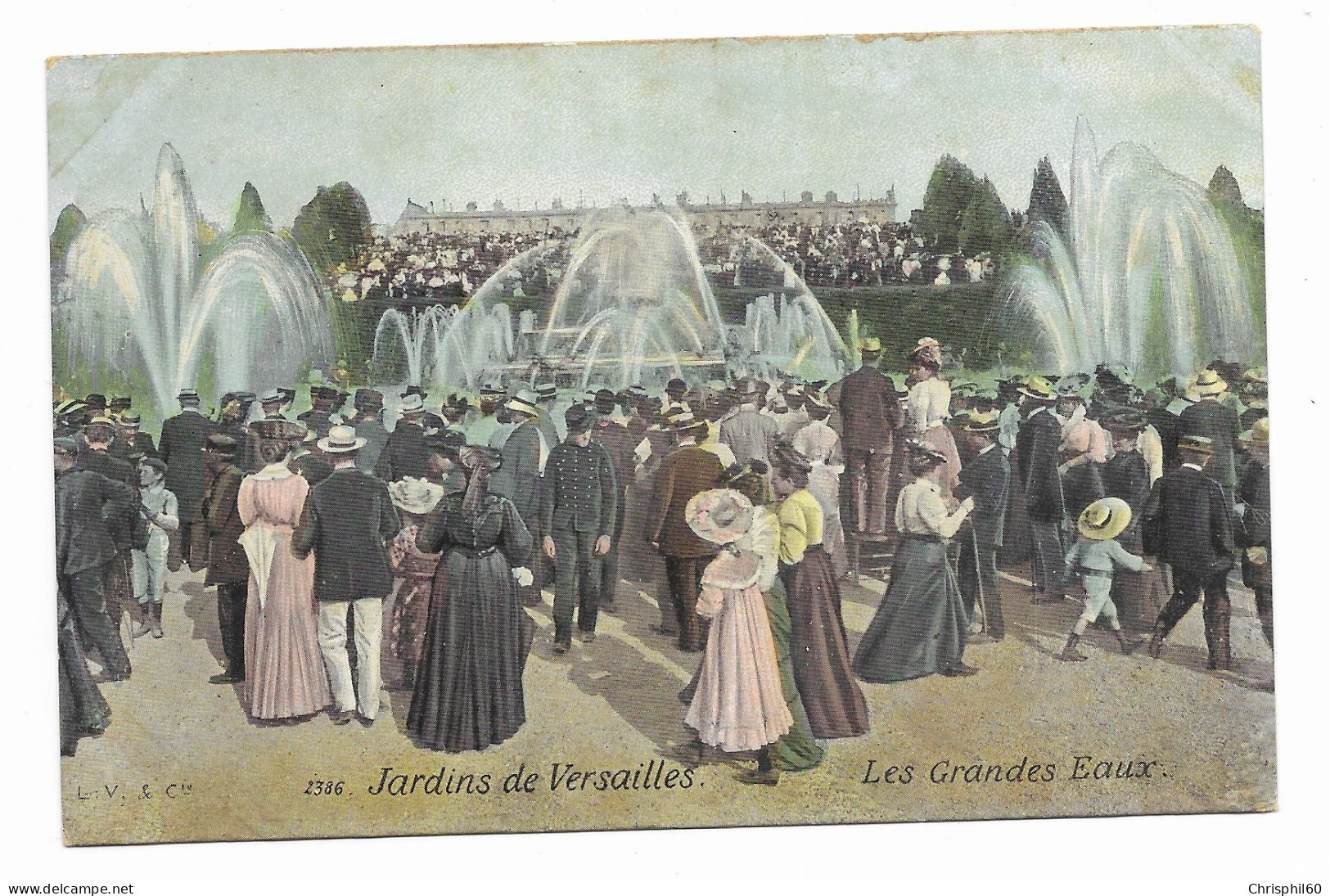 CPA - Jardins De VERSAILLES - Les Grandes Eaux - Animé - Edit. L.V & Cie - N° 2386 - - Versailles (Kasteel)