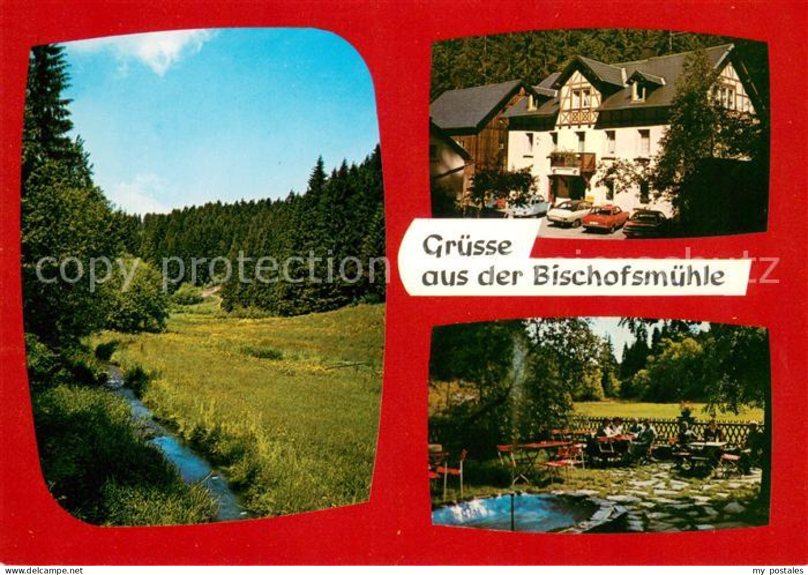 73651110 Bischofsmuehle Gasthof Pension Zum Bauernhaeusl Garten Terrasse Bischof - Helmbrechts