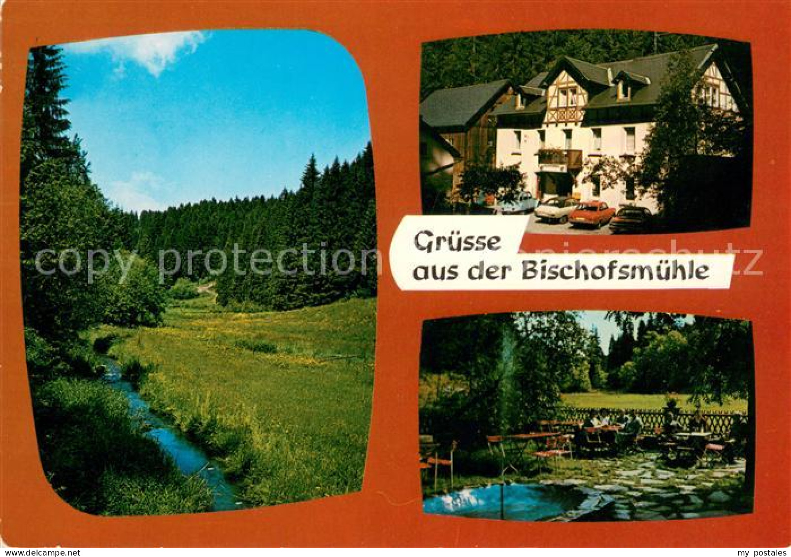 73651109 Bischofsmuehle Gasthof Pension Zum Bauernhaeusl Garten Terrasse Bischof - Helmbrechts