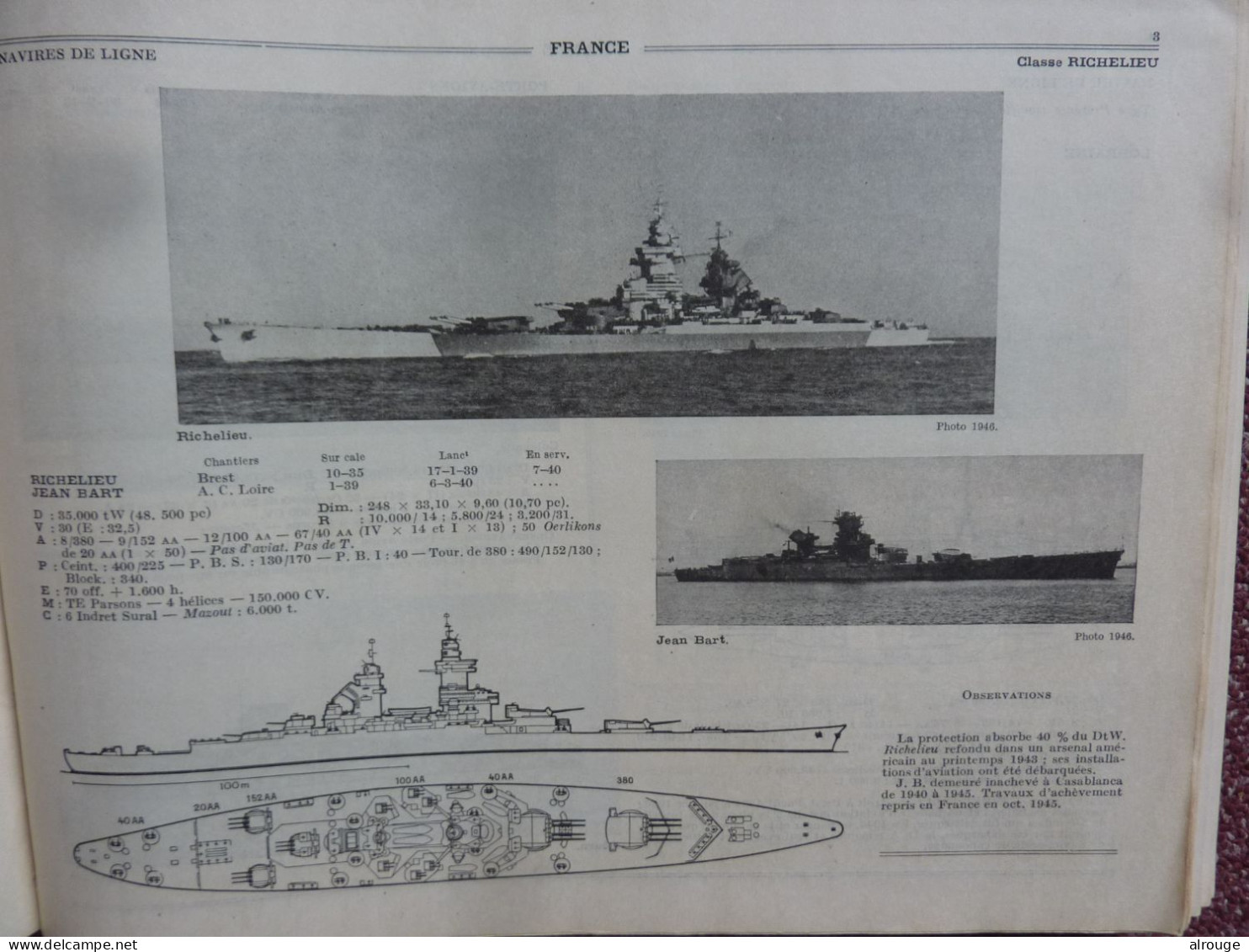 Les Flottes De Combat 1947 Des Marine De Guerre Du Monde Par H.Le Masson - Français