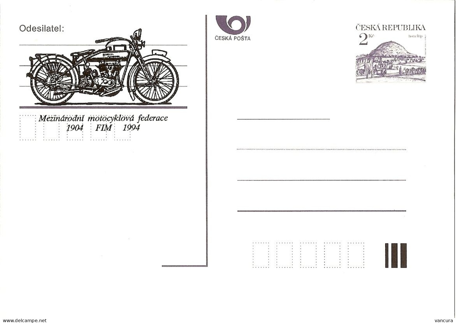 CDV C Czech Republic Harley Davidson Precision Panther 1994 - Moto