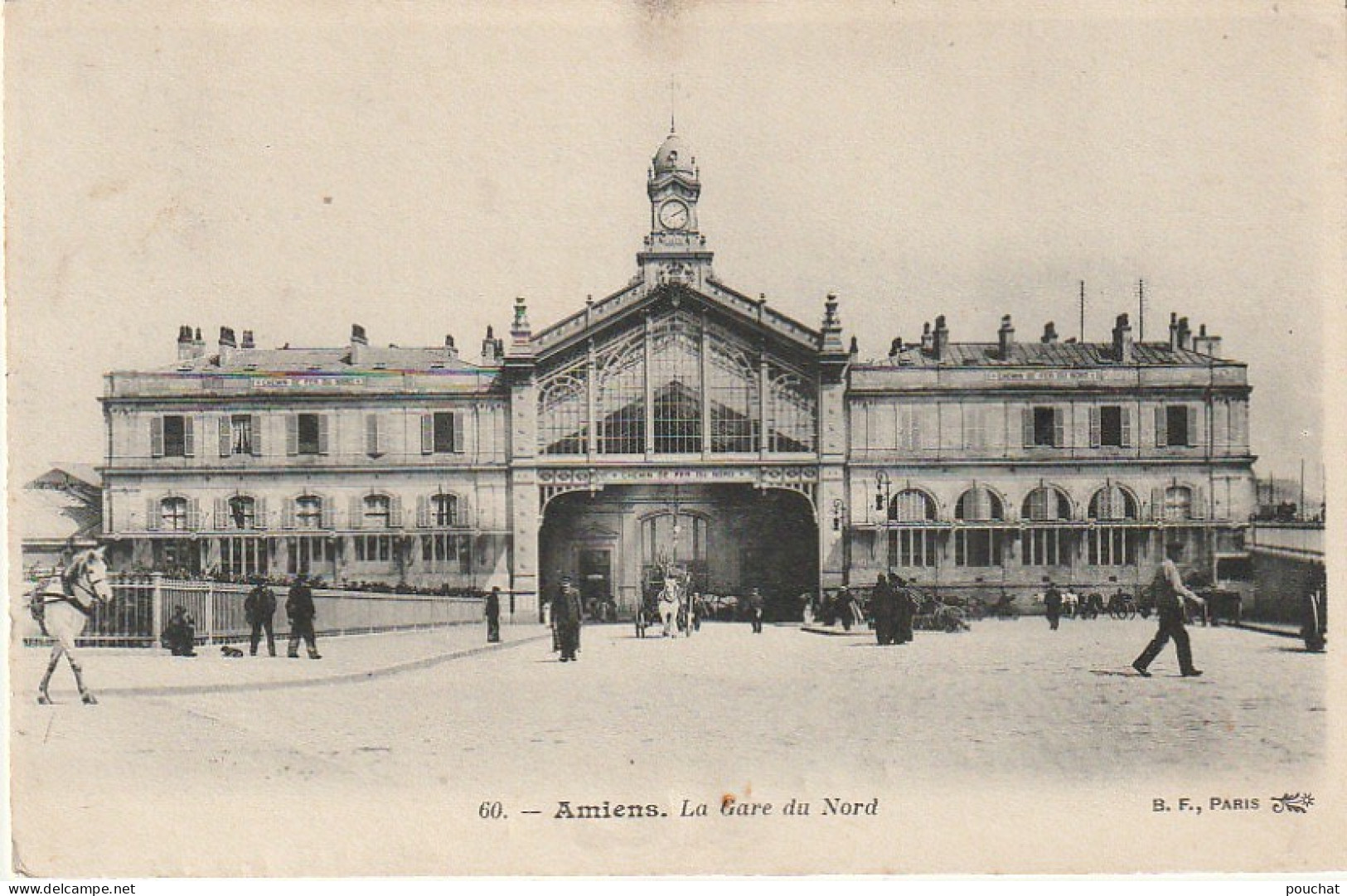 ZY 118-(80) AMIENS - LA GARE DU NORD - ANIMATION - 2 SCANS - Amiens