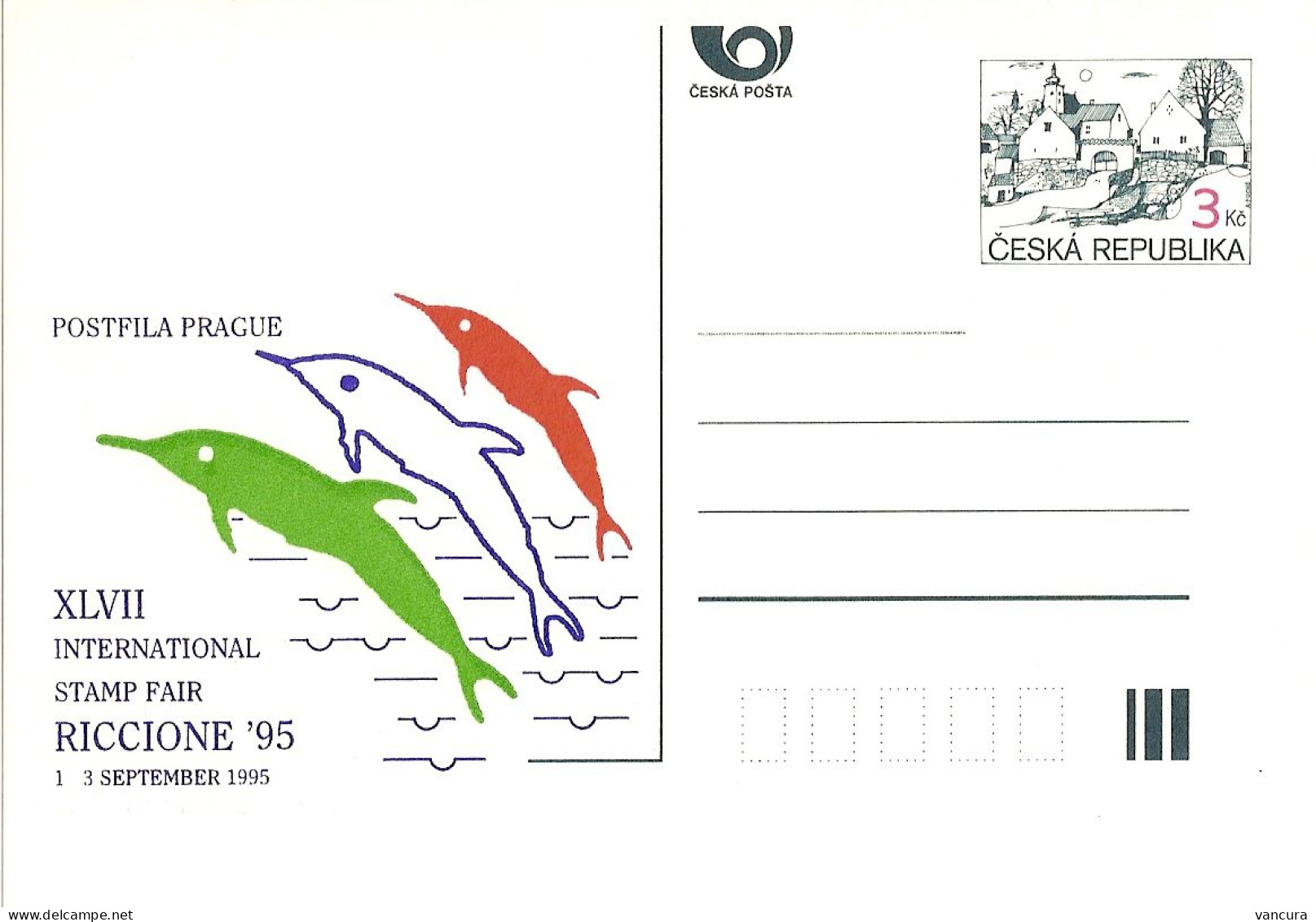 CDV A 8 Czech Republic Riccione 1995 - Dolphins