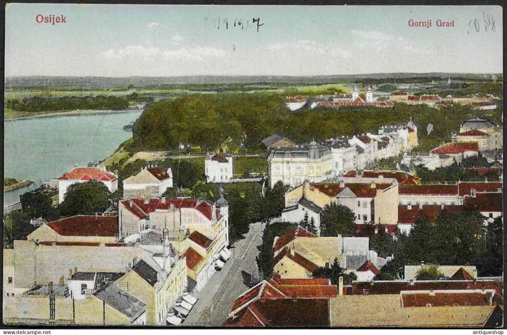 Croatia-----Osijek-----old Postcard - Kroatien