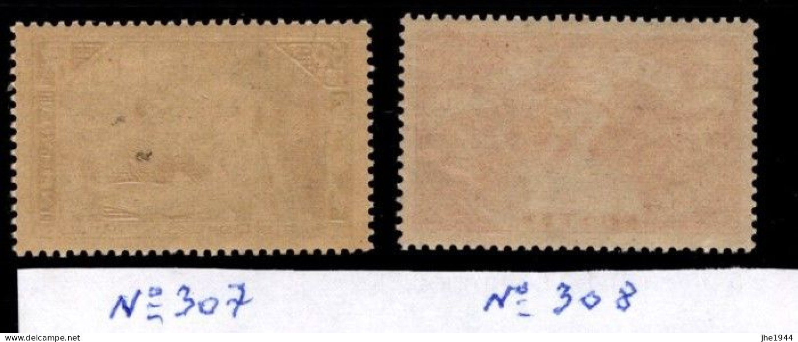 France N° 307 Et 308 ** Au Profit Des Chômeurs Intellectuels - Unused Stamps