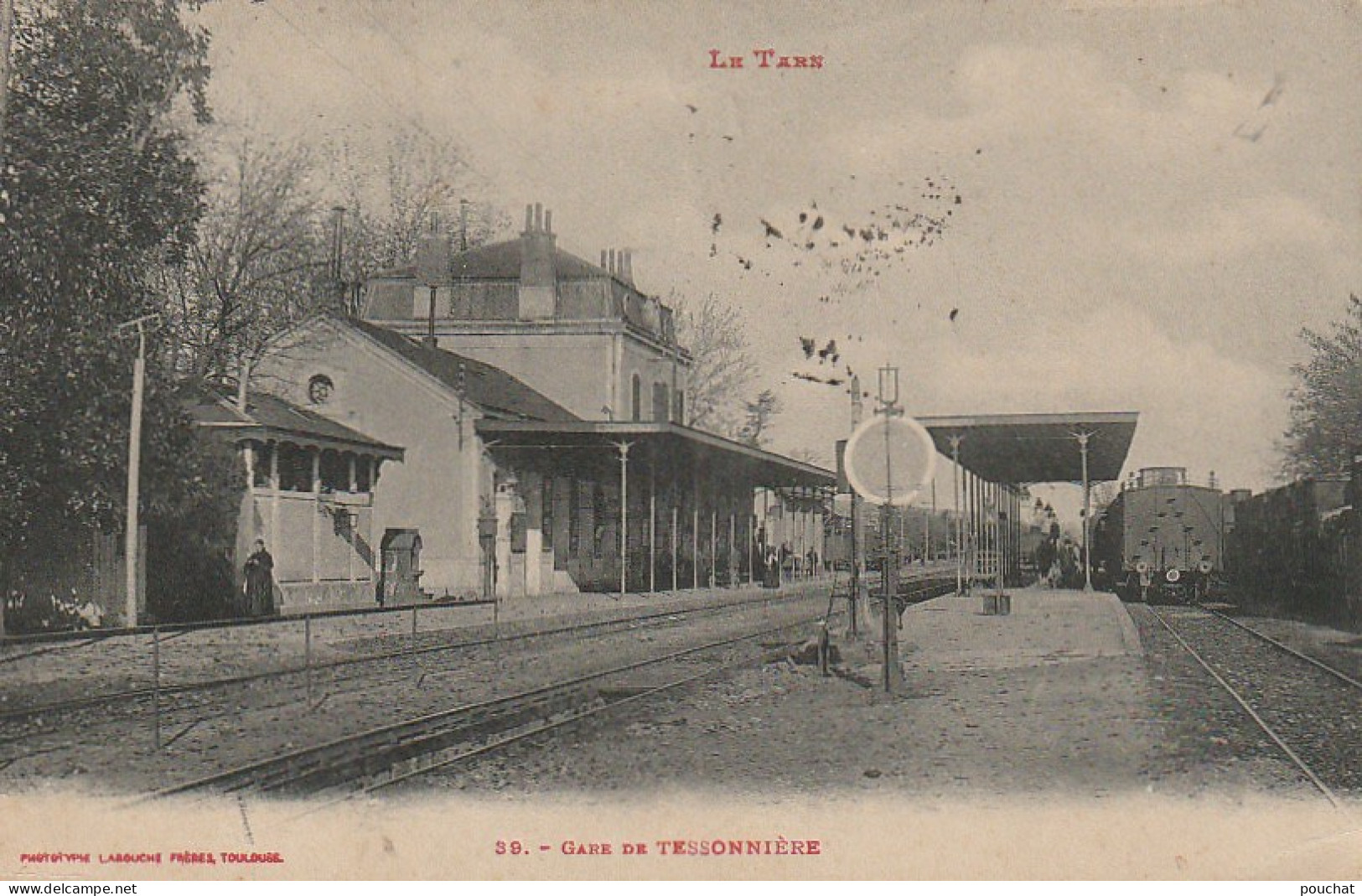 ZY 119-(81) GARE DE TESSONNIERE ( TESSONNIERES ) - QUAIS , VOIES FERREES - 2 SCANS - Other & Unclassified