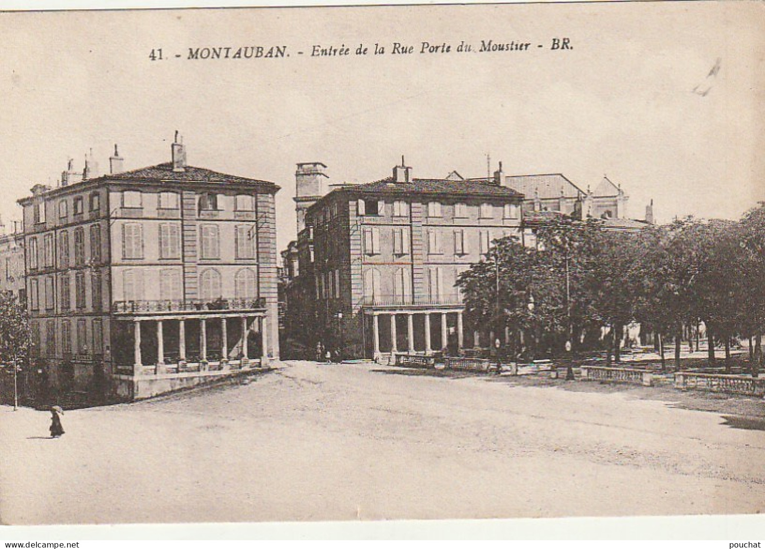 ZY 120-(82) MONTAUBAN - ENTREE DE LA RUE PORTE DU MOUSTIER - 2 SCANS - Montauban