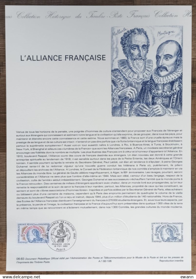 COLLECTION HISTORIQUE - YT N°2257 - ALLIANCE FRANCAISE - 1983 - 1980-1989