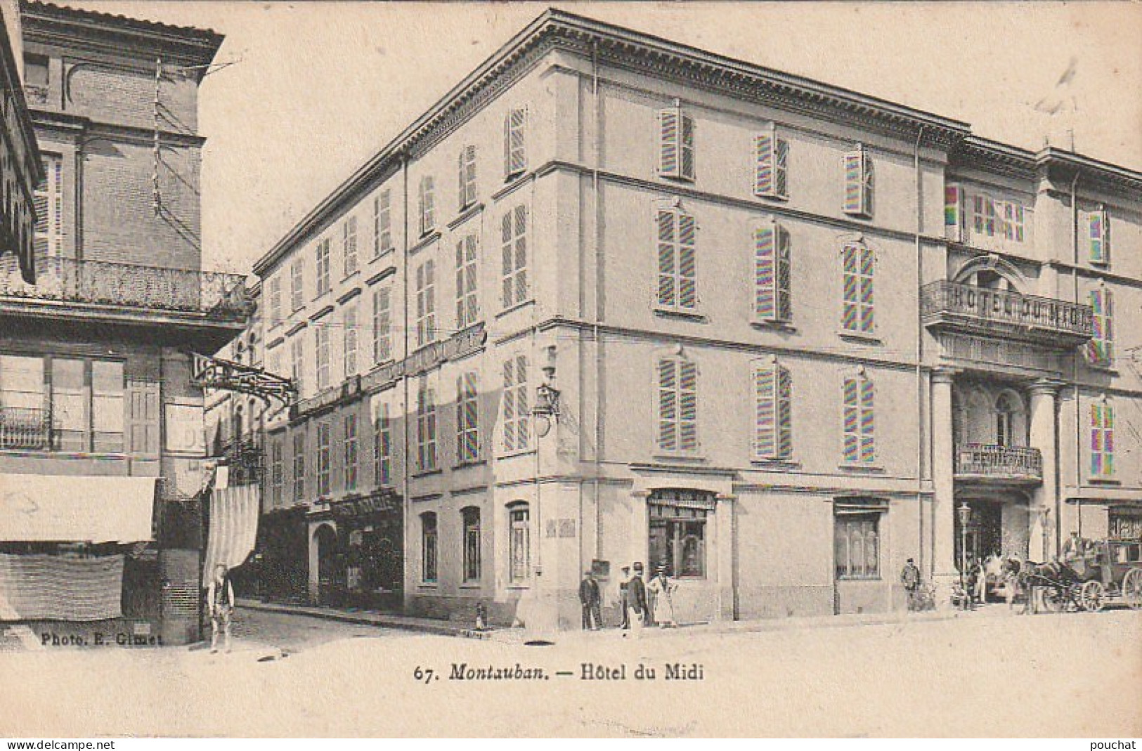 ZY 120-(82) MONTAUBAN - HOTEL DU MIDI - ANIMATION - 2 SCANS - Montauban