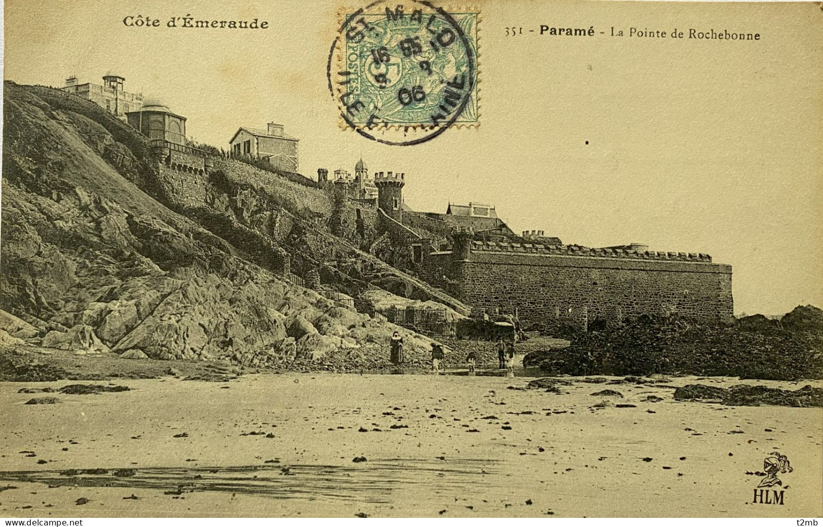 CPA PARAME (Ille Et Vilaine). La Pointe De Rochebonne (n° 351) - Parame