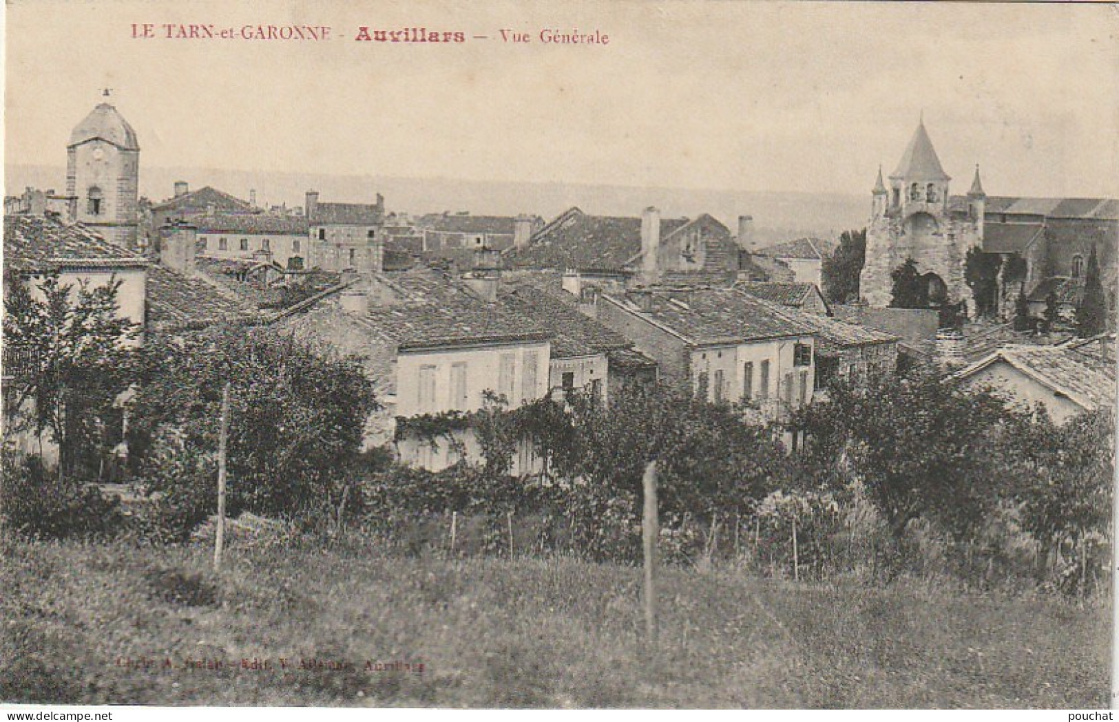 ZY 120-(82) AUVILLAR - VUE GENERALE - 2 SCANS - Auvillar