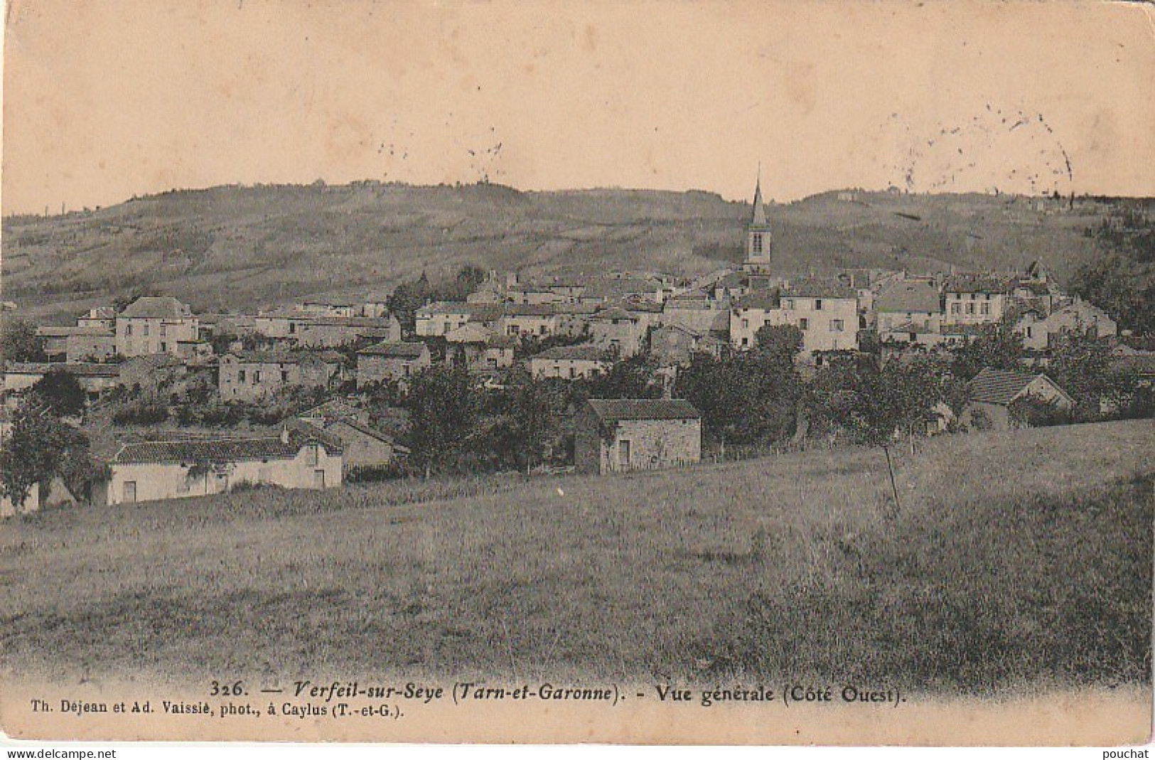 ZY 120-(82) VERFEIL SUR SEYE - VUE GENERALE  ( COTE OUEST ) - 2 SCANS - Autres & Non Classés