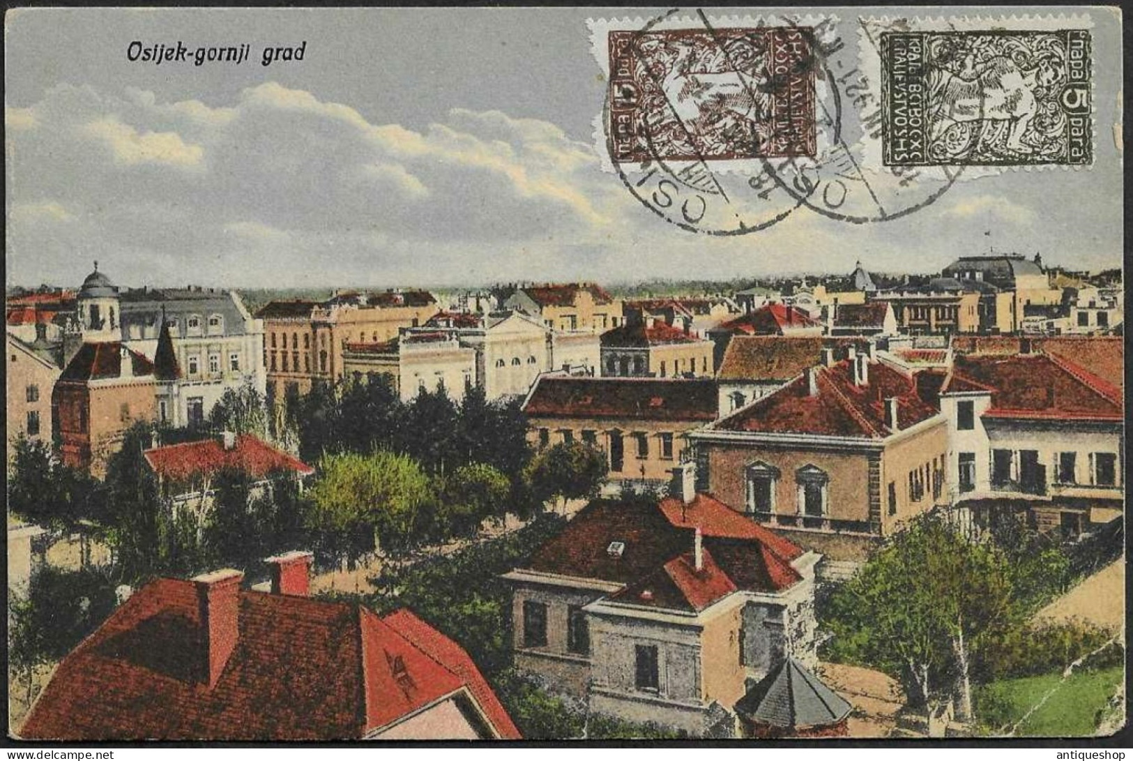 Croatia-----Osijek-----old Postcard - Croacia