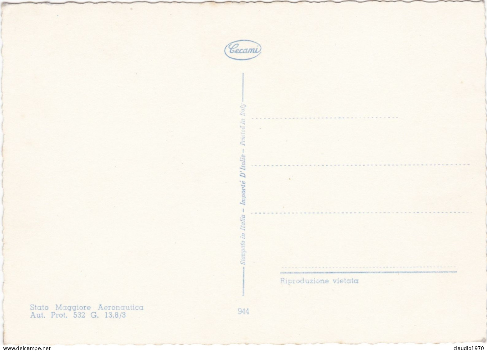 TEMATICA - MILITARE - CARTOLINA - AVIAZIONE - Sonstige & Ohne Zuordnung