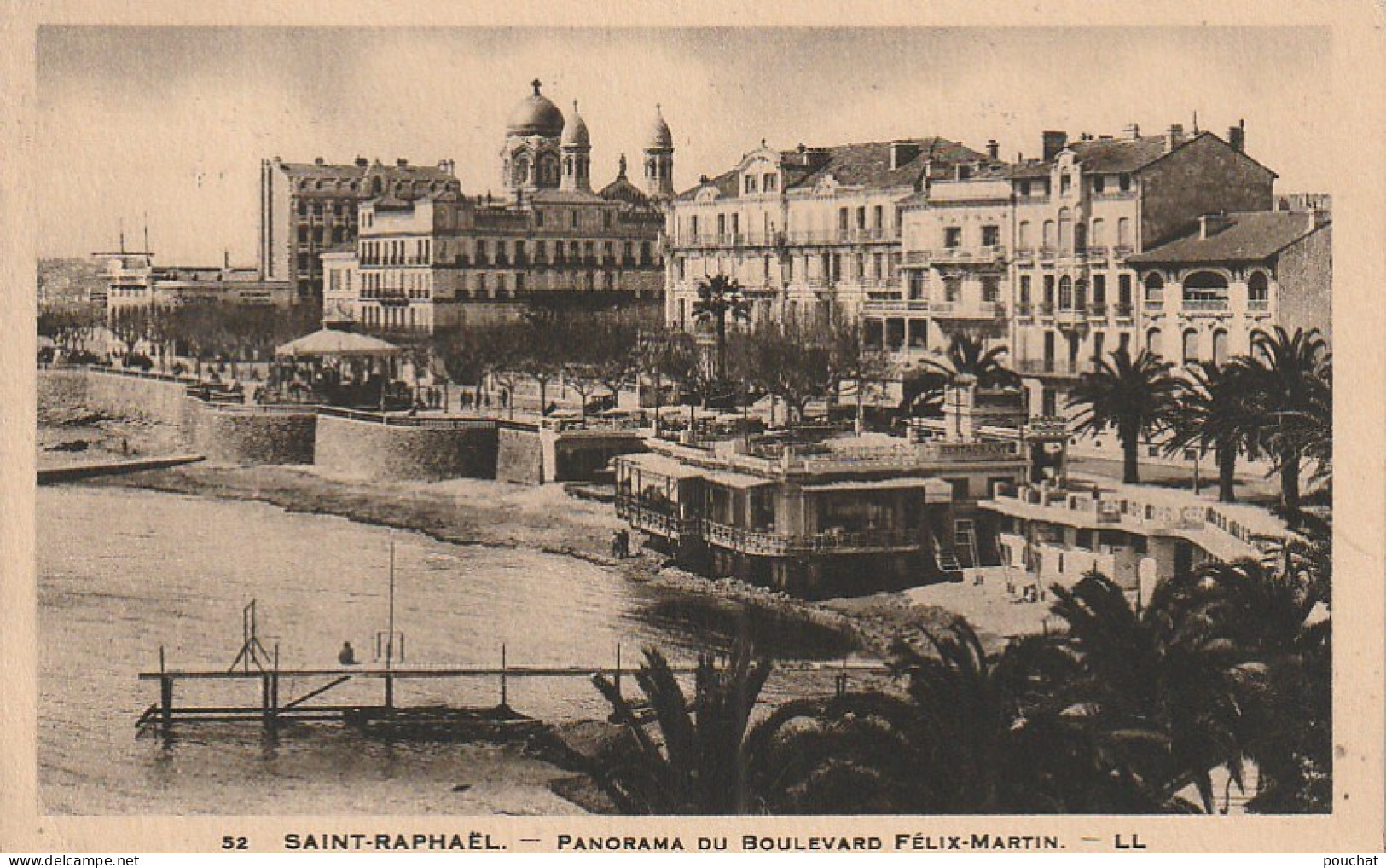 ZY 121-(83) SAINT RAPHAEL - PANORAMA DU BOULEVARD FELIX MARTIN - 2 SCANS - Saint-Raphaël