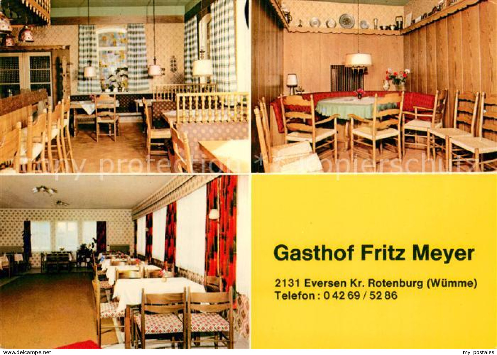 73651007 Eversen Rotenburg Gasthof Meyer Restaurant Eversen Rotenburg - Andere & Zonder Classificatie