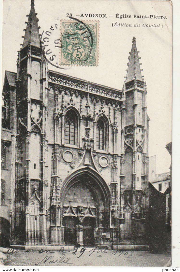 ZY 122-(84) AVIGNON - EGLISE SAINT PIERRE - 2 SCANS - Avignon