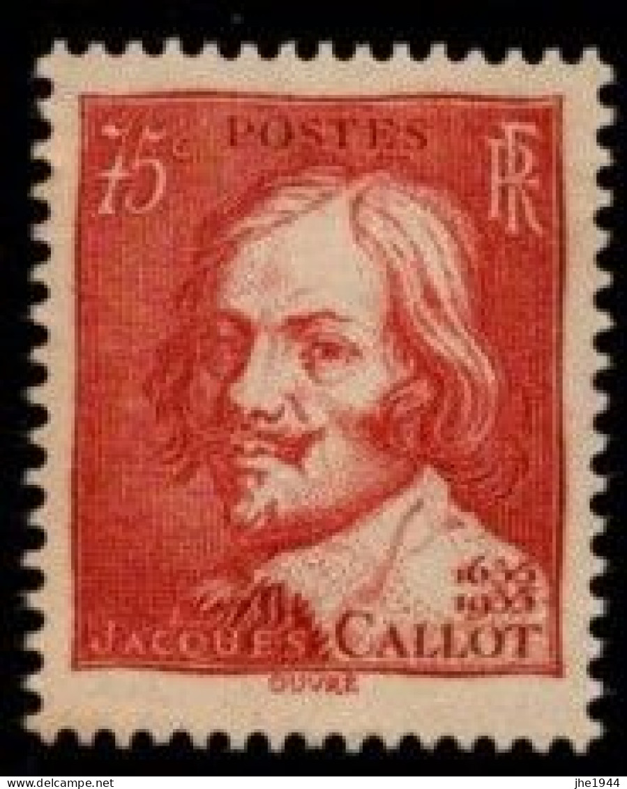 France N° 306 ** Tricentenaire Mort De Jacques Caillot - Unused Stamps