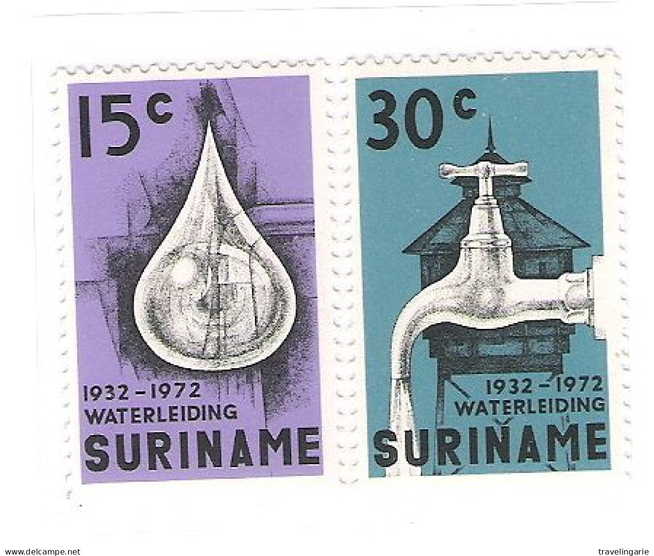 Suriname 1972 40 Year Public Waterworks MNH/** - Surinam