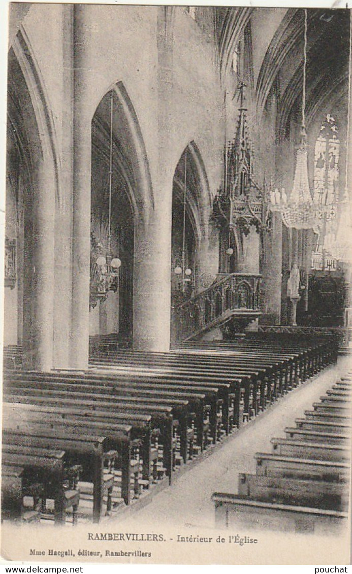 ZY 127-(88) RAMBERVILLERS - INTERIEUR DE L' EGLISE - 2 SCANS - Rambervillers