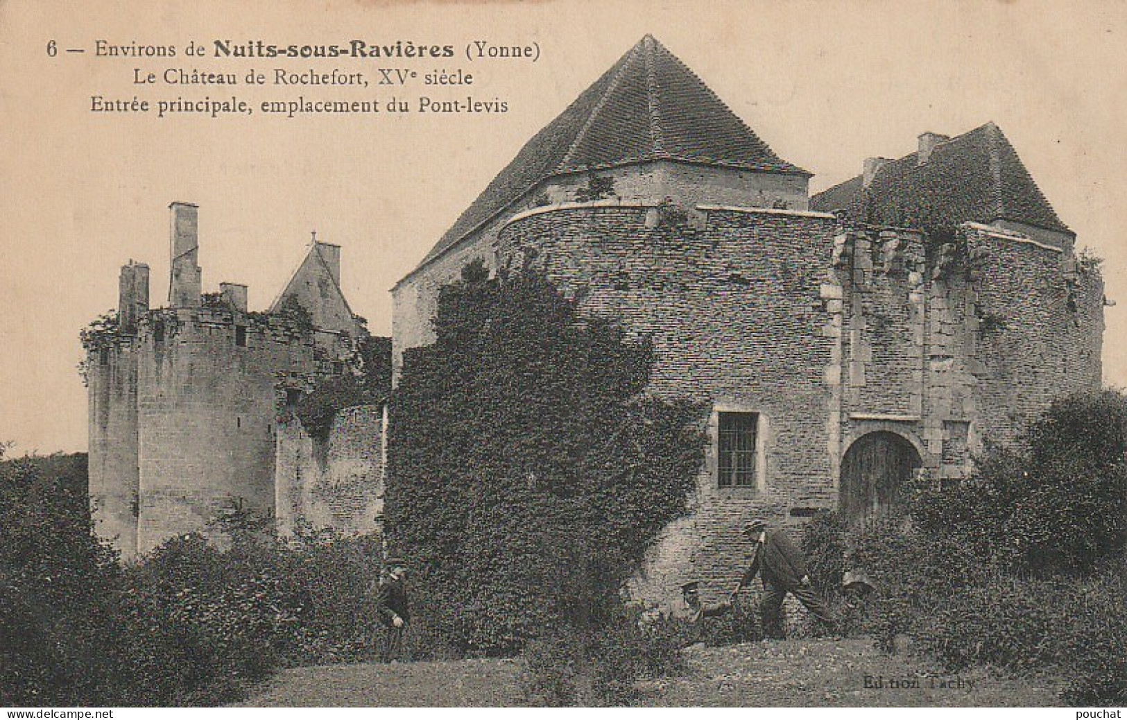 ZY 128 -(89) ENVIRONS DE NUITS SOUS RAVIERES - LE CHATEAU DE ROCHEFORT - ENTREE PRINCIPALE - 2 SCANS - Otros & Sin Clasificación