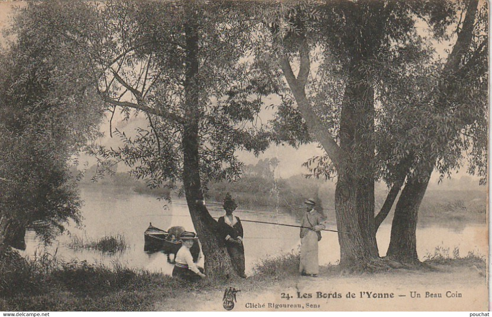 ZY 128 -(89) LES BORDS DE L' YONNE - UN BEAU COIN - ANIMATION - 2 SCANS - Otros & Sin Clasificación