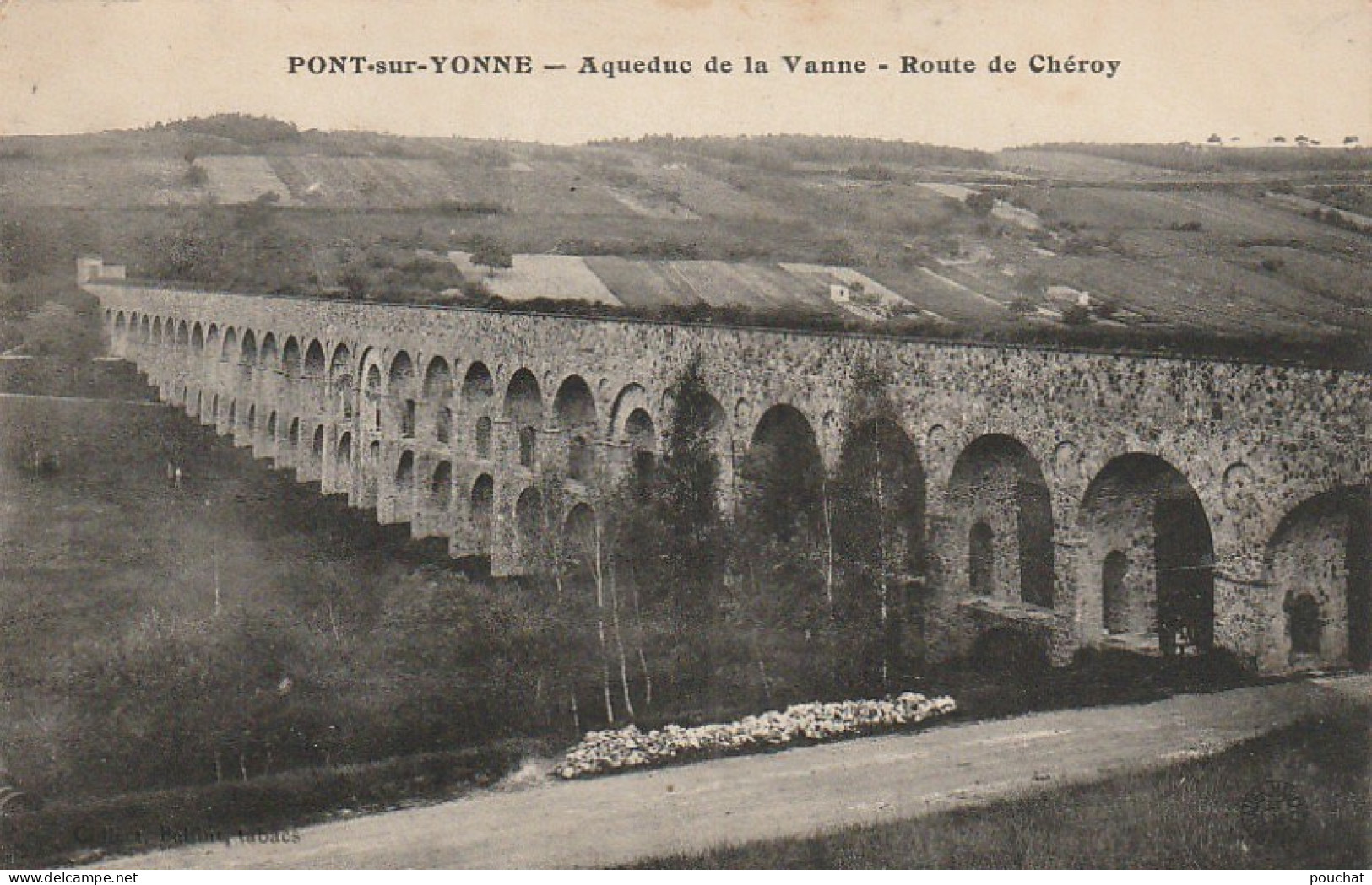 ZY 128 -(89) PONT SUR YONNE - AQUEDUC DE LA VANNE - ROUTE DE CHEROY - 2 SCANS - Pont Sur Yonne