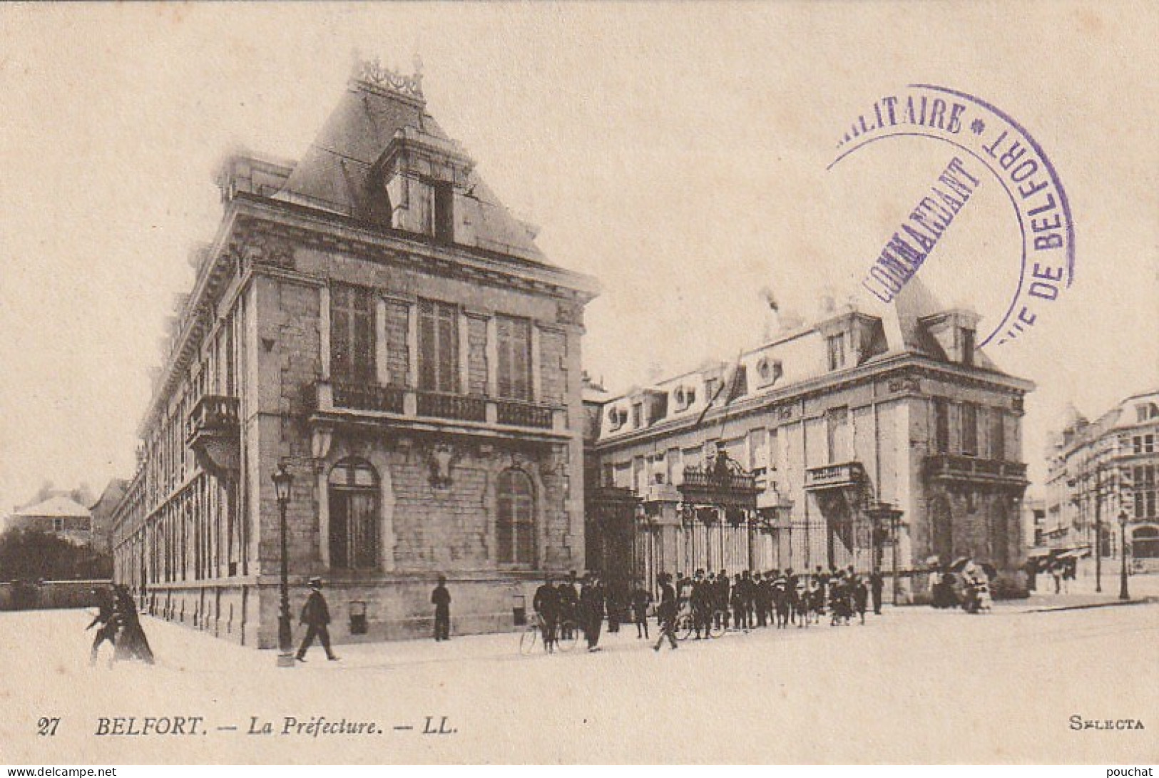 ZY 129-(90) BELFORT -  LA PREFECTURE - ANIMATION - 2 SCANS - Belfort - City